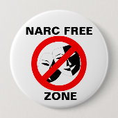 Narcissist/Narc Free Zone Button (Voorkant)