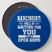 Narcissist Ronde Button 6,0 Cm (Voorkant /achterkant)