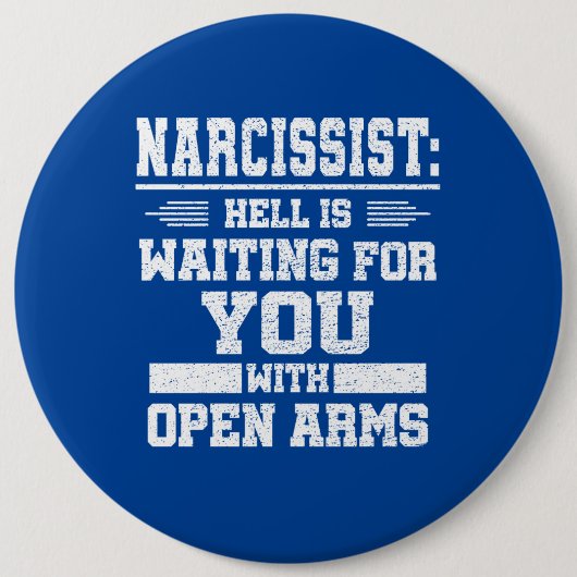 Narcissist Ronde Button 6,0 Cm (Voorkant)