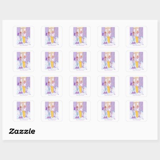 Narcissist Square Stickers (Vel)