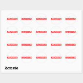 Narcissist Stamp Ronde Sticker (Vel)