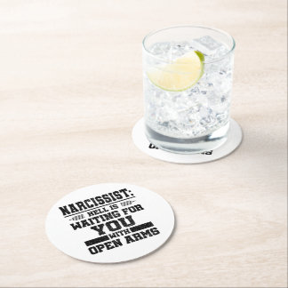 Narcissist Survivor Ronde Kartonnen Onderzetter