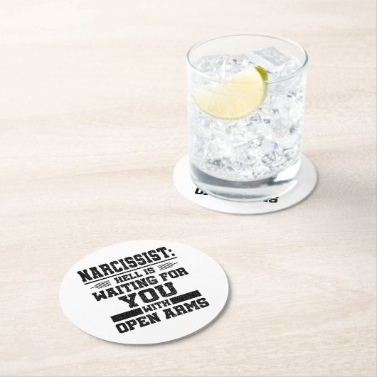 Narcissist Survivor Ronde Kartonnen Onderzetter (Insitu)