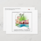 NARCISSIST VROUW Briefkaart door April McCallum (Voorkant / Achterkant)