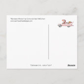 NARCISSIST VROUW Briefkaart door April McCallum (Achterkant)