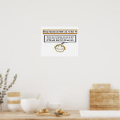 Narcissisten horen niet graag 5 Poster (Keuken)