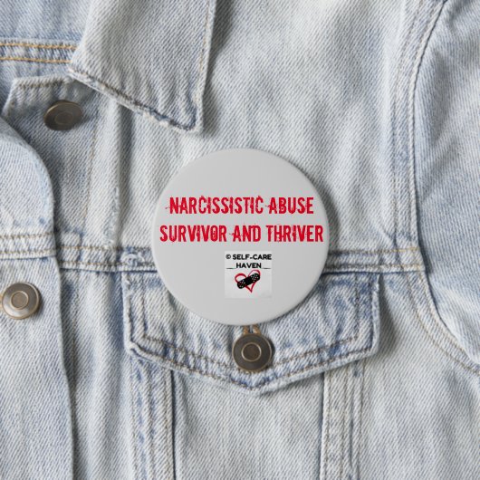 Narcissistic Abuse Survivor en Thriver Button (In situ)