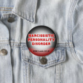 Narcissistic Personality Disorder DSM-5-toets Ronde Button 7,6 Cm (In situ)