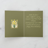 Narcisstraling De maartgeboortebloem Kaart (Binnen)