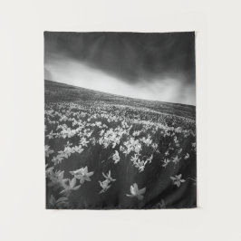 Narcissubloemen op de bergolië, Slovenië Wandkleed