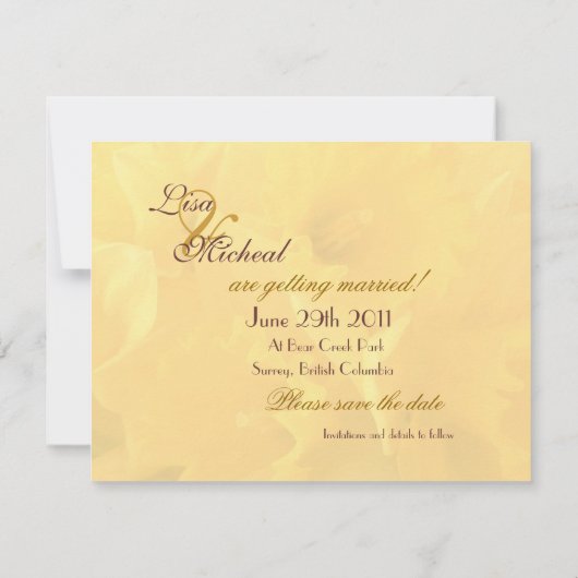 Narcissus Aankondigingen (Achterkant)