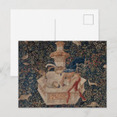 Narcissus at the Well, Medieval Tapestry Briefkaart (Voorkant / Achterkant)