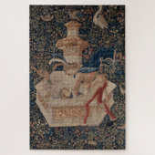 Narcissus at the Well, Medieval Tapestry Legpuzzel (Verticaal)