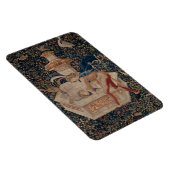 Narcissus at the Well, Medieval Tapestry Magneet (Rechterzijde)
