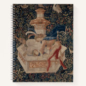 Narcissus at the Well, Medieval Tapestry Notitieboek (Voorkant)