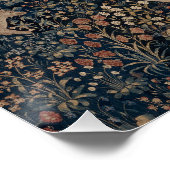 Narcissus at the Well, Medieval Tapestry Perfect Poster (Hoek)