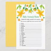 Narcissus Baby Animals Name Game (Voorkant / Achterkant)