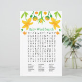 Narcissus Baby shower Word Search Game (Staand voorkant)