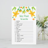 Narcissus Baby word scramble game (Staand voorkant)