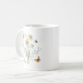 Narcissus Birth Month Flower Koffiemok (Voorkant links)