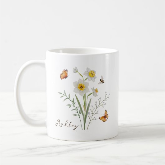 Narcissus Birth Month Flower Koffiemok (Links)