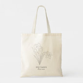 Narcissus bloem - December geboortemaand Tote Bag (Achterkant)