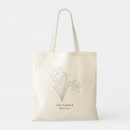 Narcissus bloem - December geboortemaand Tote Bag