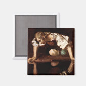 Narcissus Caravaggio Magneet (Voorkant / Achterkant)