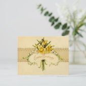 Narcissus Daffodil Lily van de Pasen Vallei Feestdagenkaart (Staand voorkant)