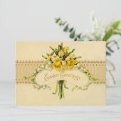 Narcissus Daffodil Lily van de Pasen Vallei Kaart (Staand voorkant)