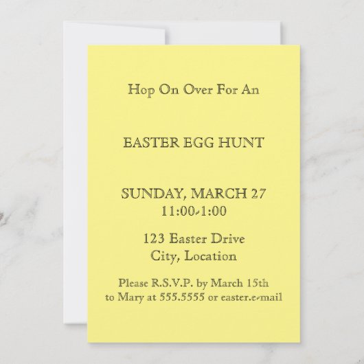 Narcissus Daffodil Lily van de Pasen Vallei Kaart (Achterkant)