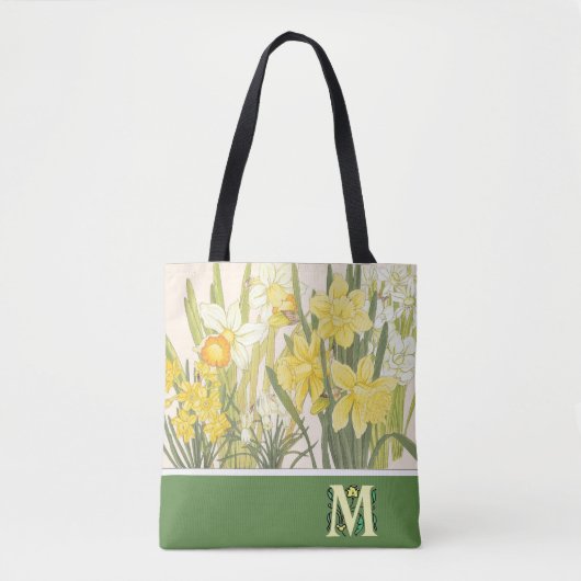 Narcissus, Daffodils en Jonquils Canvas tas (Voorkant)