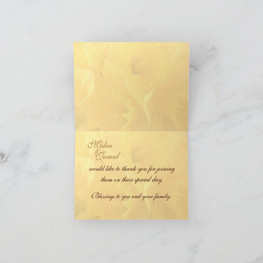 narcissus dank je bedankkaart (Binnen)