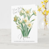 Narcissus December Birth Flower Birthday Kaart (Gele Bloem)