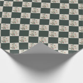 Narcissus Diamond Winter Botanical Wrapping Paper Cadeaupapier (Hoek)