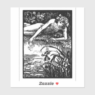 Narcissus Emile Alder Bookplate Sticker