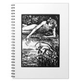 Narcissus Emile Alder  Woodcut Print Notitieboek (Voorkant)
