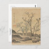 Narcissus en Bare Trees van Chen Hongshou Briefkaart (Voorkant / Achterkant)