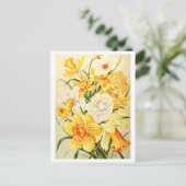 Narcissus en Daffodil Illustratie Briefkaart (Staand voorkant)