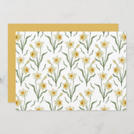 Narcissus Floral Botanical Note Card Notitiekaartje
