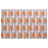 narcissus floral print stof (Fat Quarter)
