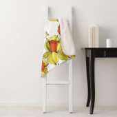  Narcissus florale botanische bloem Geel a Sherpa Deken (In situ)