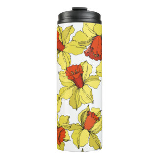 Narcissus florale botanische bloem Geel a Thermosbeker