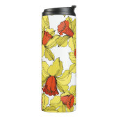  Narcissus florale botanische bloem Geel a Thermosbeker (Gedraaid links)