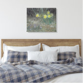 Narcissus Flowers and Violets (van Millet) Canvas Afdruk (Insitu (Slaapkamer))