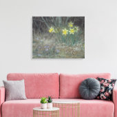 Narcissus Flowers and Violets (van Millet) Canvas Afdruk (Insitu (Woonkamer))
