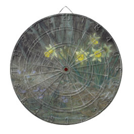 Narcissus Flowers and Violets (van Millet) Dartbord