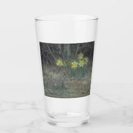 Narcissus Flowers and Violets (van Millet) Glas