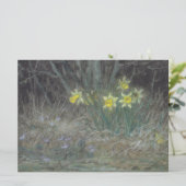 Narcissus Flowers and Violets (van Millet) Kaart (Staand voorkant)