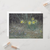 Narcissus Flowers and Violets (van Millet) Kaart (Voorkant / Achterkant in situ)